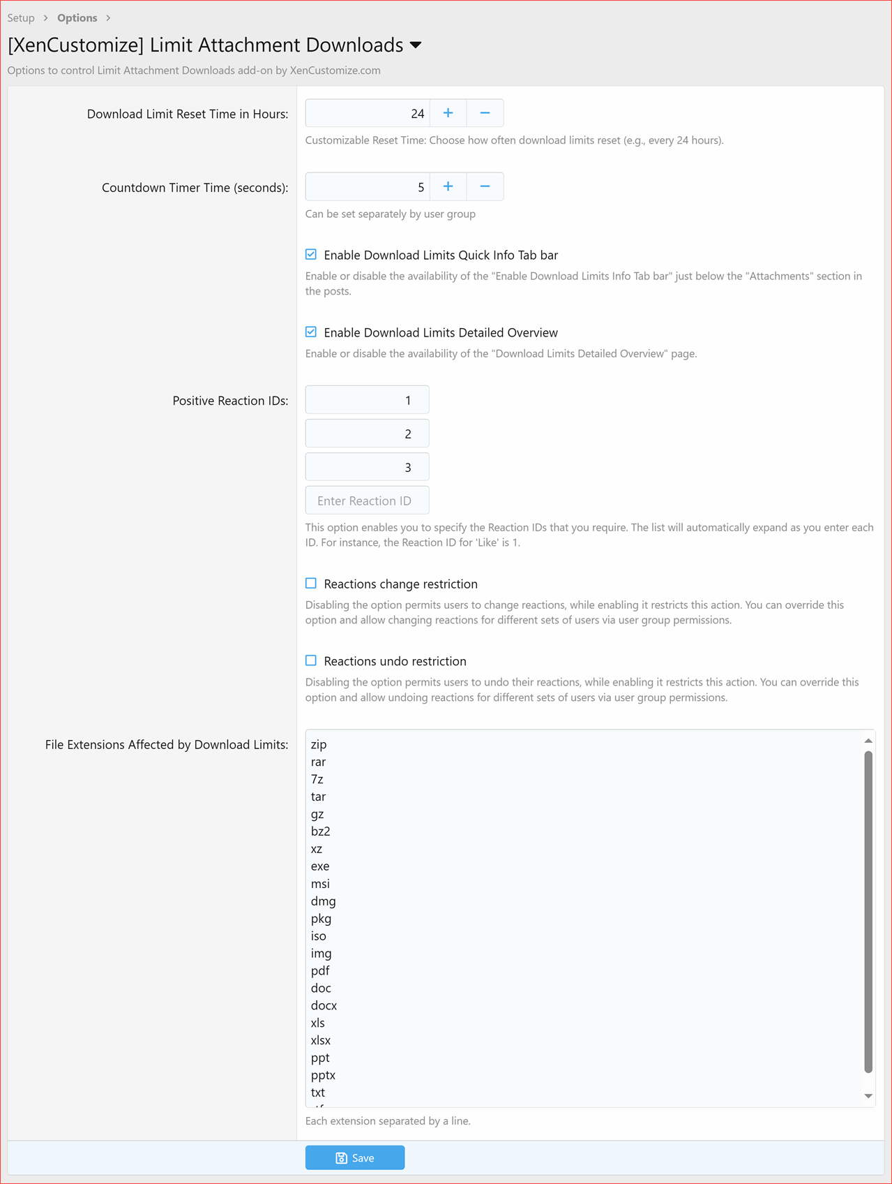 [aprodam.ru] [XenCustomize] Limit Attachment Downloads