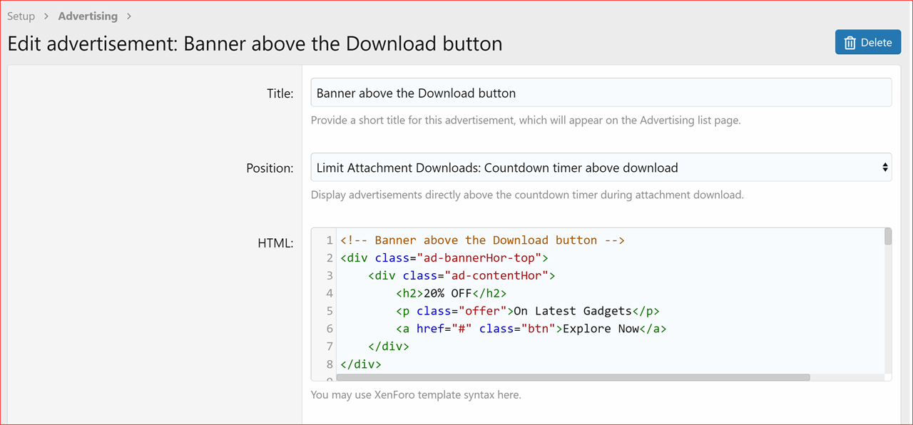 [aprodam.ru] [XenCustomize] Limit Attachment Downloads