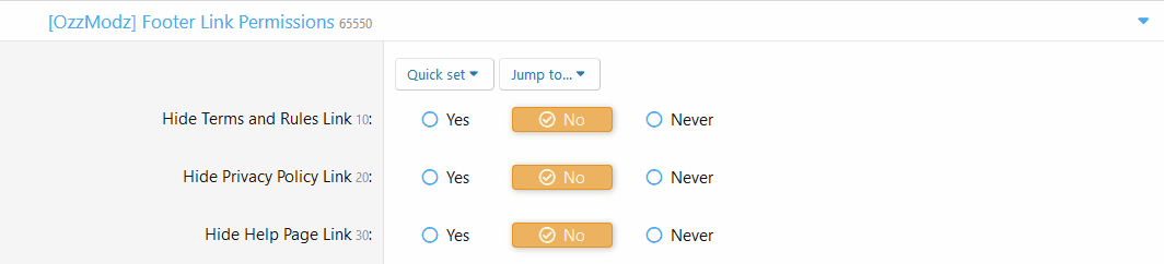 [aprodam.ru] [OzzModz] Footer Link Permissions