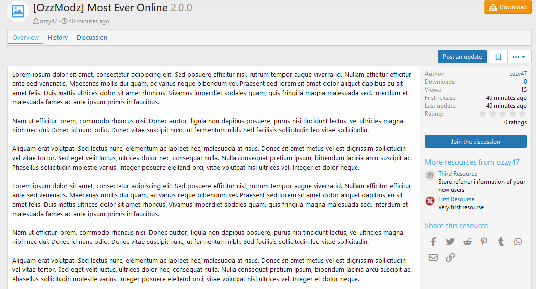 [aprodam.ru] [OzzModz] XFRM: Discussion Count