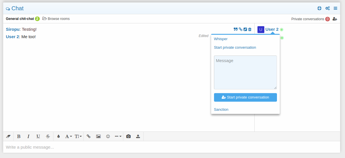 Ресурс 'Chat 2 by Siropu'
