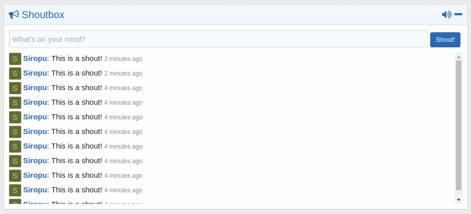 [aprodam.ru] Shoutbox by Siropu