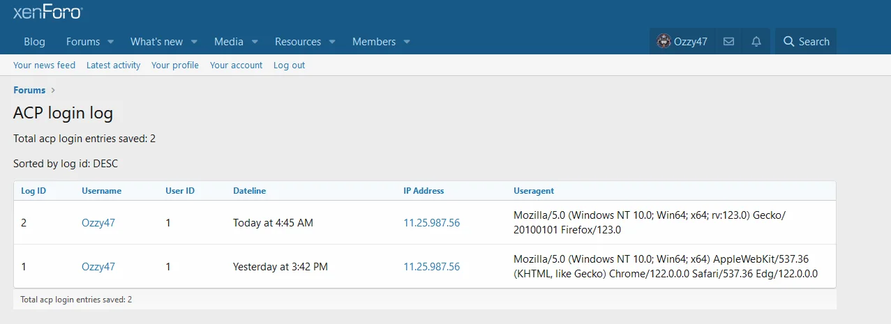 [aprodam.ru] [OzzModz] ACP Login Log