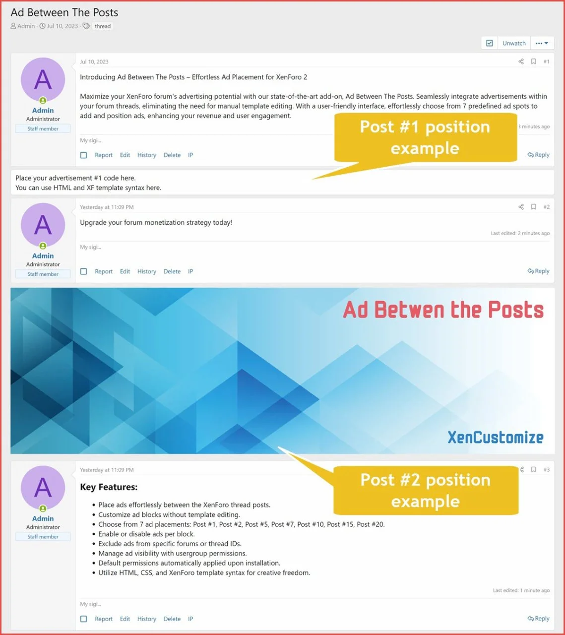 [aprodam.ru] [XenCustomize] Ad Between The Posts