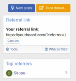 [aprodam.ru] Referral System by Siropu