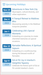 [aprodam.ru] [XenCustomize] Holidays Manager: Vacations, Trips & Travel-related CMS